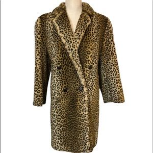 Russel Taylor by Couture Helene Leopard print faux fur coat